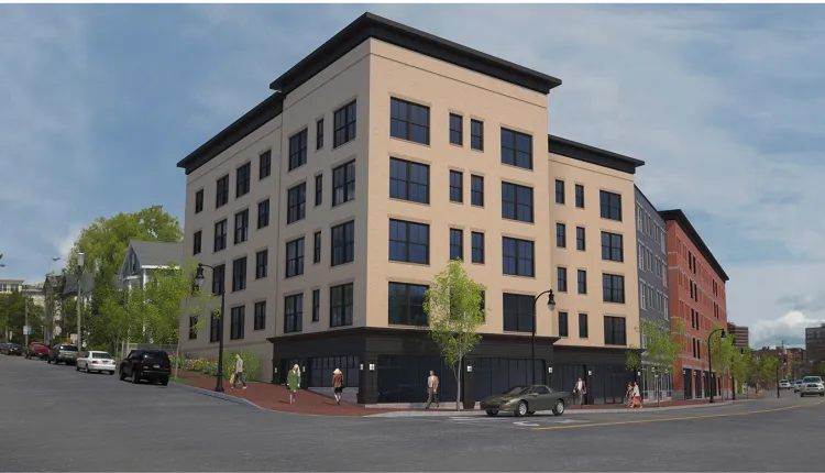 Rendering of 101 York Street / 25 Free Street, a J.B. Brown & Sons development project in Portland, Maine.